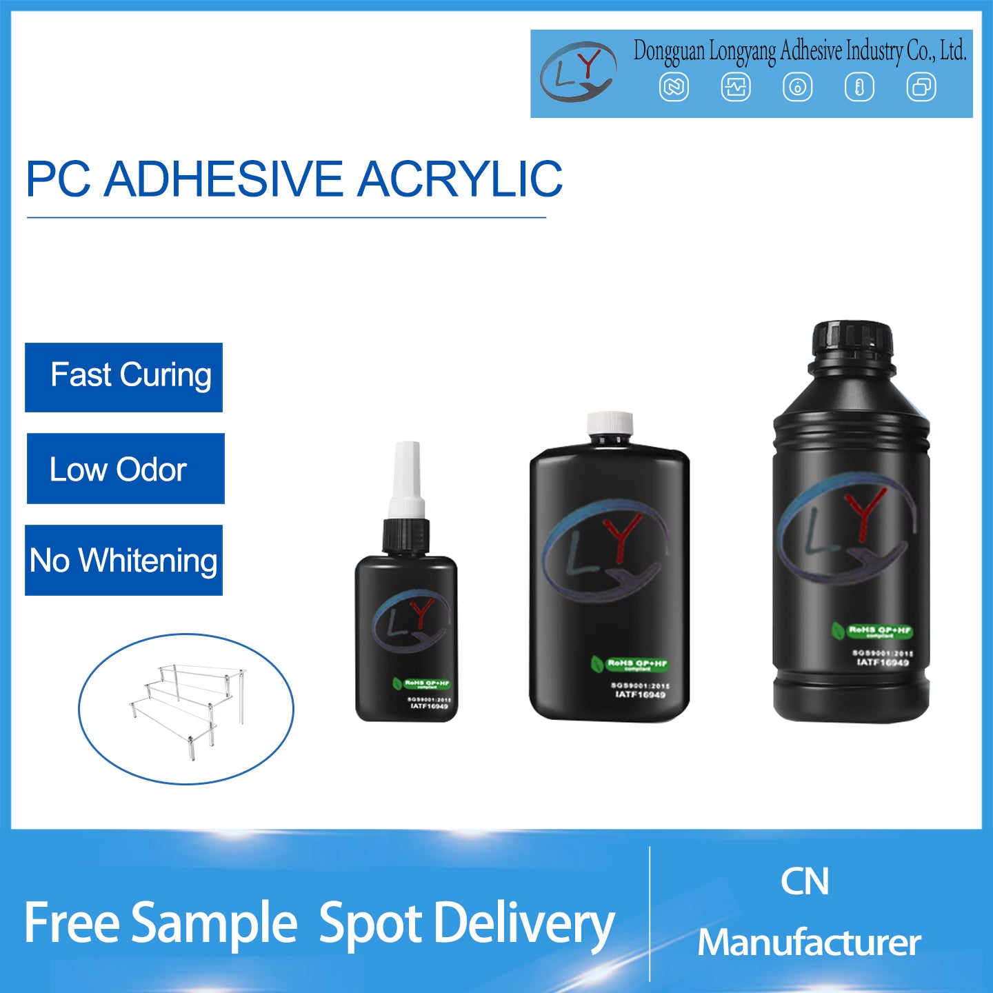 PC adhesive acrylic