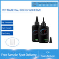 PET material box UV adhesive